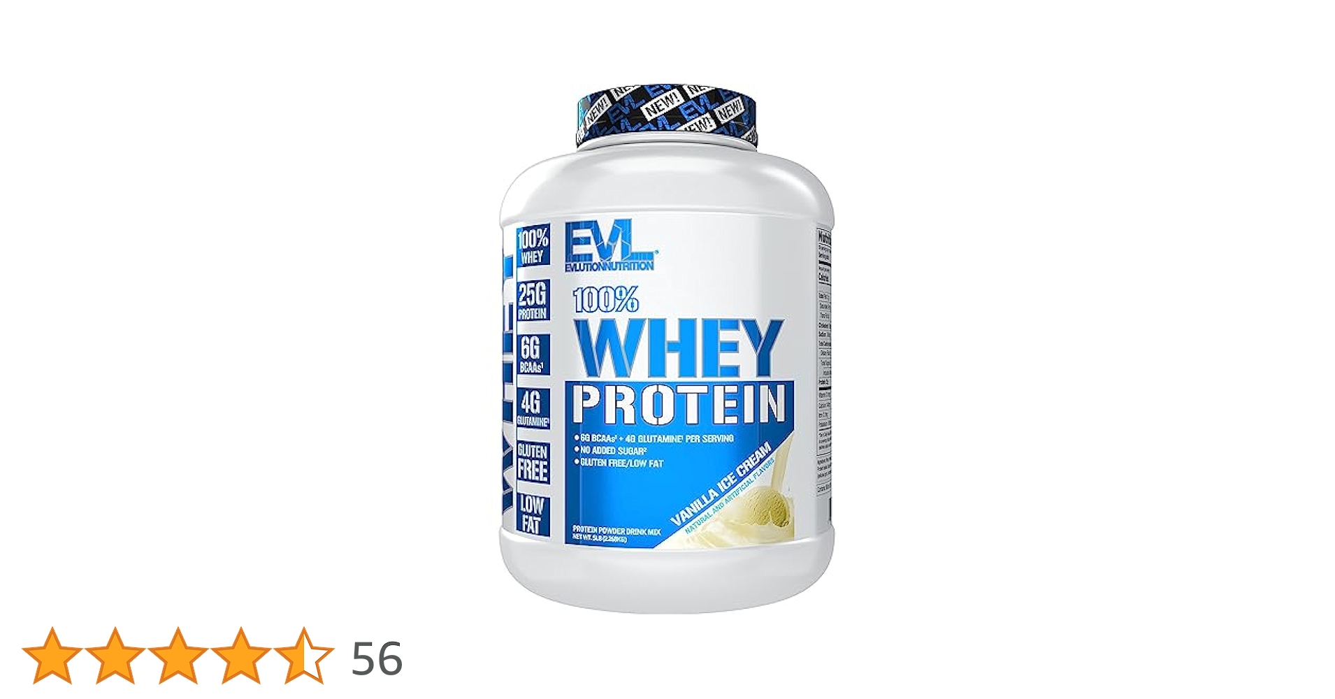 Evlution Nutrition 100% Whey Protein, 25g of Whey Protein